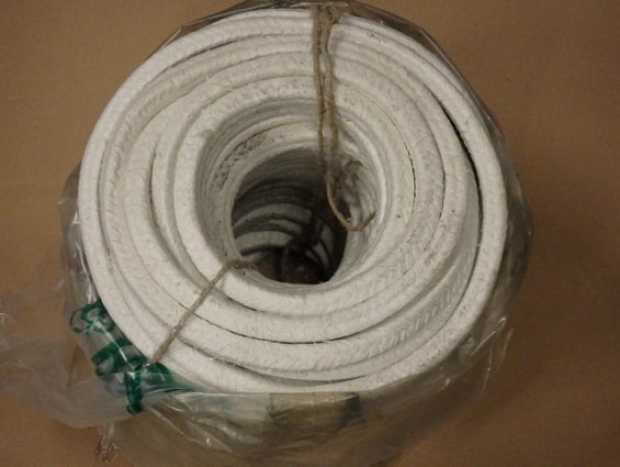 Набивка сальниковая АФТ 14х14мм ГОСТ 5152-84 ВАТИ асбестовая плетеная пропитанная суспензией фторопл