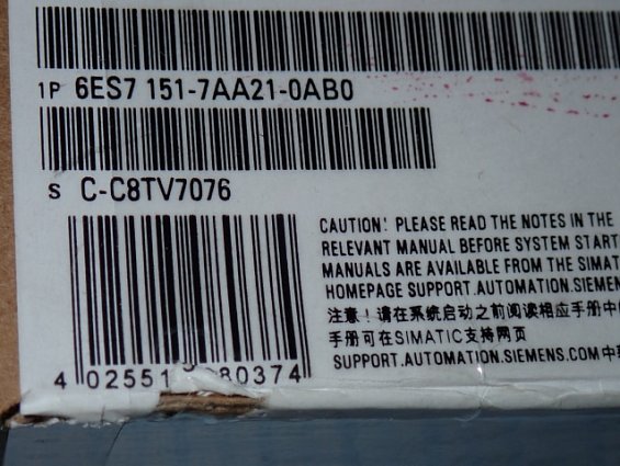 Модуль SIEMENS 6ES7 151-7AA21-0AB0 Made in Germany