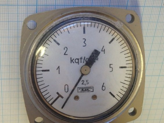 Манометр ТИС МТП-3М 0-6kgf/cm2 Ф60мм 2.5