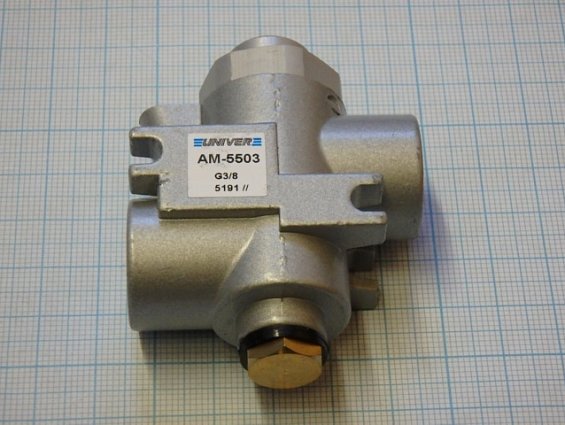 Пневмоклапан блокирующий UNIVER AM-5503 am5503 G3/8 D9.5mm blocking valve