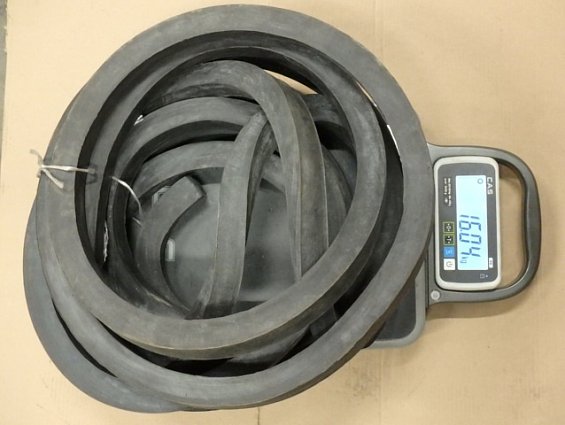 Шнур резиновый квадратного сечения 33х33мм непрерывная длина шнура 10000-10500мм