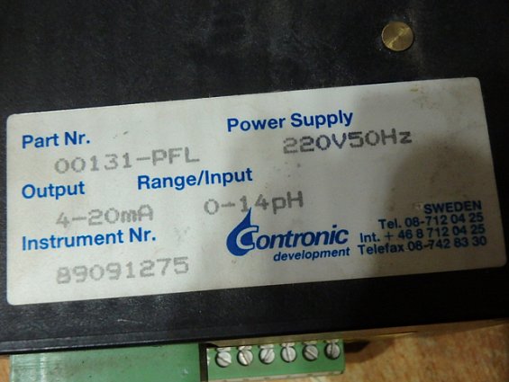 Регулятор microprocessor ph/mV&C meter ph contronic 00131-PFL 220V 50Hz 4-20mA 0-14pH