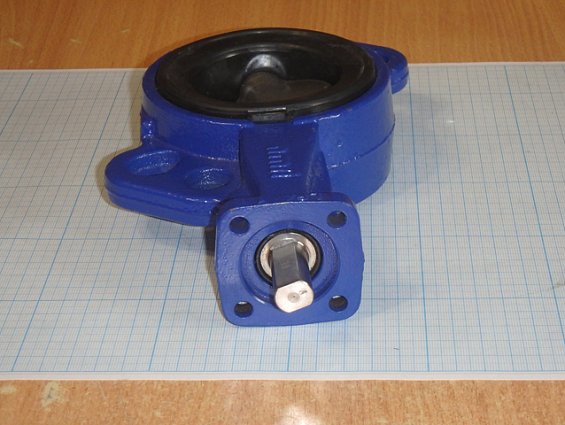 Затвор amri-ksb ISORIA-20 DN65 3G6E6XV/PN20 TS+80С поворотный с голым штоком корпус чугун