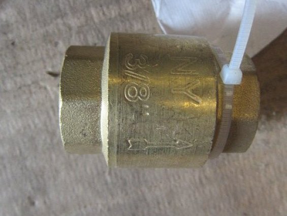 Клапан обратный латунный для воды STH 10302 NY 3/8" Ду10 DN10 Ру16