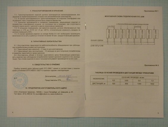 Прибор громкой связи ПГС-20М-Т 5Вт 220В 50Гц +24В