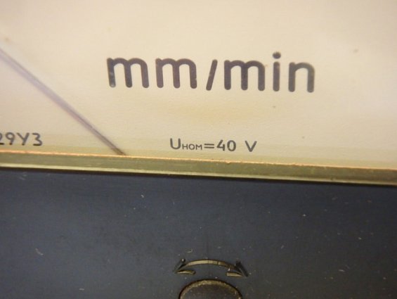 УКАЗАТЕЛЬ СКОРОСТИ М4229У3 0...400mm/min Uном=40V 1988г ТУ-25-04-2147-75 СДЕЛАНО В СССР