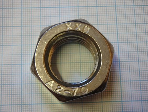 Гайка M24 A2-70 SS304 AISI304 DIN934 ГОСТ5915-70 ГОСТ5927-70 ISO4032 из нержавеющей стали шестигранн