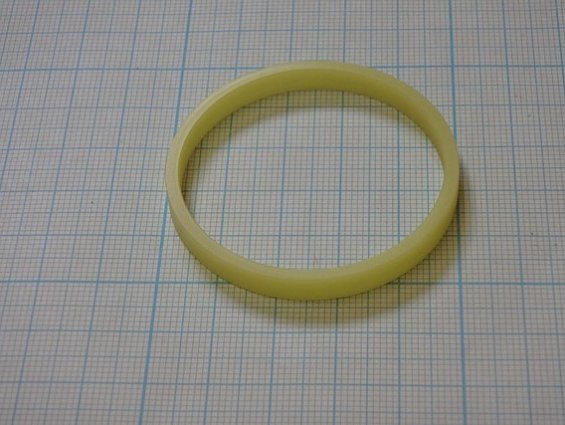 Кольцо направляющее 45.0х50.0х5.5mm bwr01 pom цвет желтый