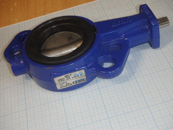 Затвор amri-ksb ISORIA-20 DN65 3G6E6XV/PN20 TS+80С поворотный с голым штоком корпус чугун