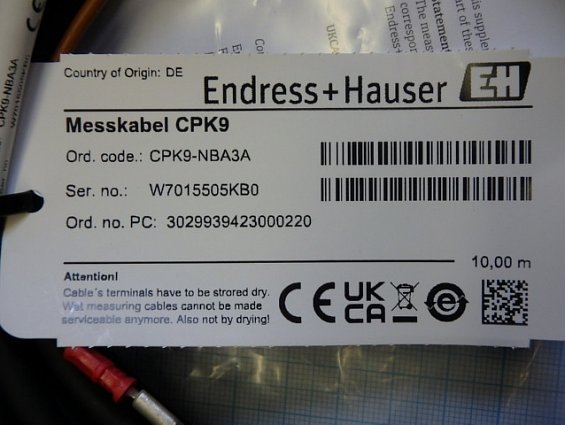 Кабель Endress+Hauser CPK9-NBA3A 10m