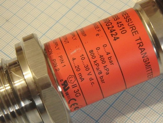 Преобразователь давления danfoss mbs-4510 060G2424 0...4bar 0...400kPa 4-20mA 10...30VDC