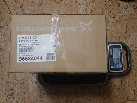 Насос GRUNDFOS 96684044 DMX-35-10 B-PVC/V/G-X-G1B1B1F B-PVC/V/C-X-G1U2U2XEMNG 35.00 L/h 10.00bar