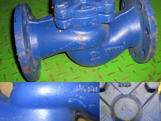 Клапан обратный чугунный фланцевый V287-080 DN80 PN16 EN-JL1040 серый чугун Тмакс=300гр.С