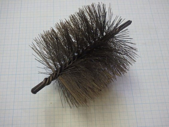 Щетка-ерш стальной Д96х90х150х3.0х0.3мм D96х90х150х3.0х0.3mm диаметр-Ф96мм длина ворса-90мм длина об