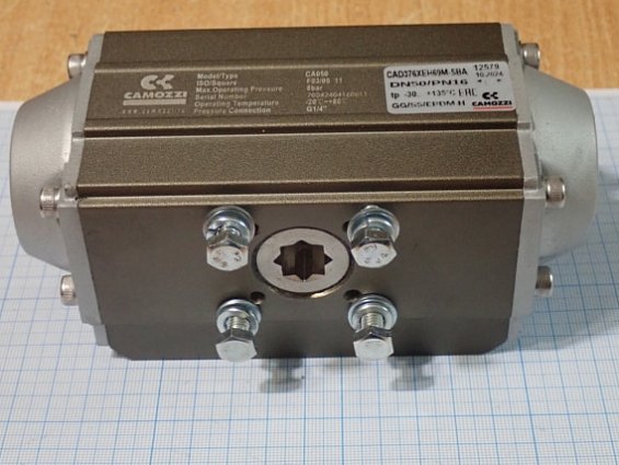Пневмопривод CAMOZZI CA050 F03/05 CAD376XEH69M-SBA 8bar DN50/PN16 -30...+135С