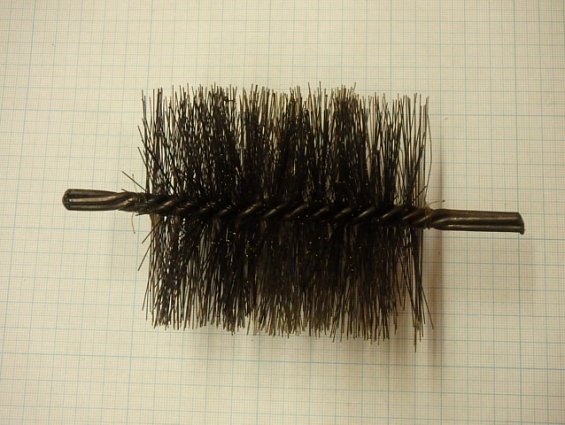 Щетка-ерш стальной Д86х90х140х3.0х0.3мм D86х90х140х3.0х0.3mm диаметр-Ф86мм длина ворса-90мм длина об