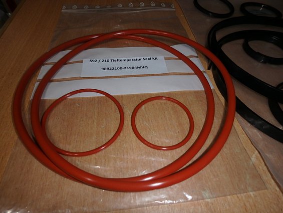 Ремкомплект пневмопривода Bray 9e922100-21904mvq S92/210 Tieftemperatur Seal Kit