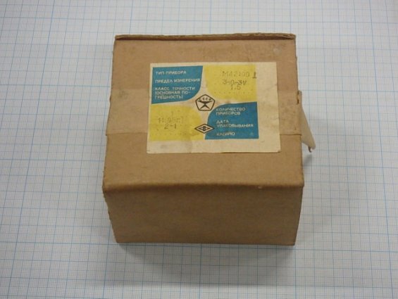 Вольтметр М42100 пр.изм.3-0-3В.кл.т.1,5.80х80х47 1985г.в.