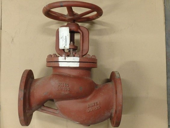 Вентиль чугунный miroux-6050 DN150 PN16 GG-25 температура -20...+300С ROBINET SOUPAPE