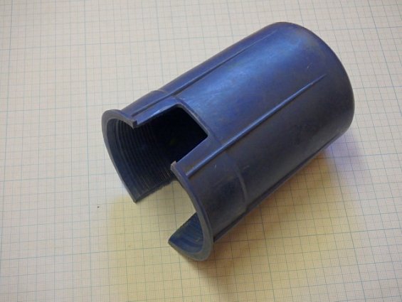 Колпак баллонный на баллон кислородный 40 литров ГОСТ 949-73 синий пластик с резьбой 2G 3/4