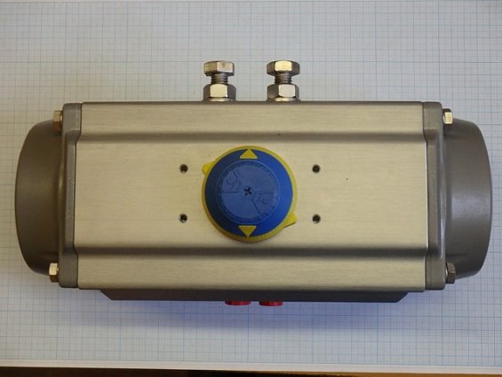 Пневмопривод AIR TORQUE AT351U-D-A F07+F10-N-22DS 8bar MAX 348Nm -40C...+80C G1/4" двойной квадрат 2