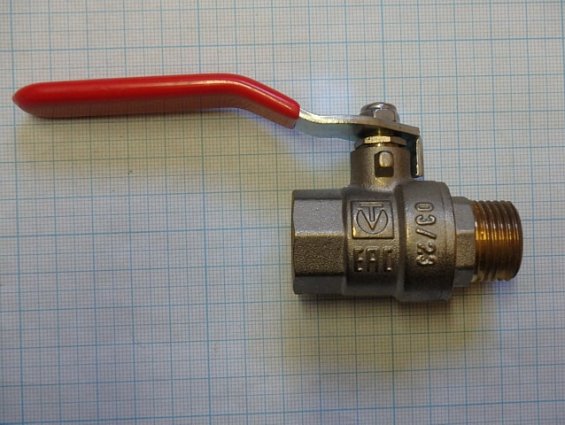 Кран шаровой латунный valtec VT.215.N.04 1/2" dn15 pn40 полнопроходной valtec base с флажковой рукоя