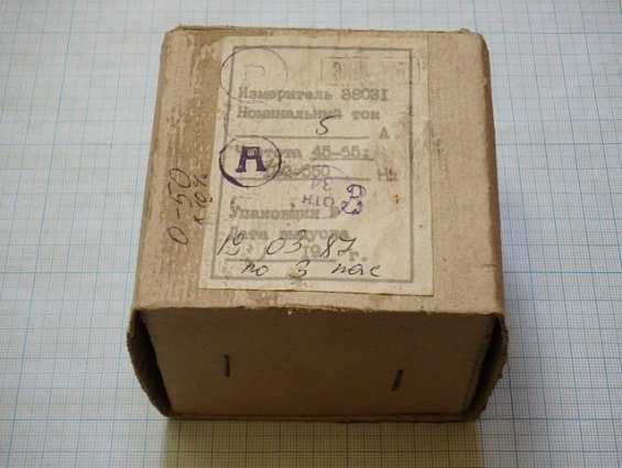 Измеритель щитовой Э8031 5А Кл.т.4 малогаборитный переменного тока 80х80х67мм 1987г.в.