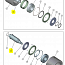 Ось ролика EVOLUTION 50003942 ROLLER SHAFT FOR PRESS E250/1 Роликовый вал 8250 (APR81 501100)