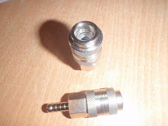 Пневморозетка PNEUMAX A324/3 A324-3 универсальная быстрофиксируемая БРС латунь никелерованная