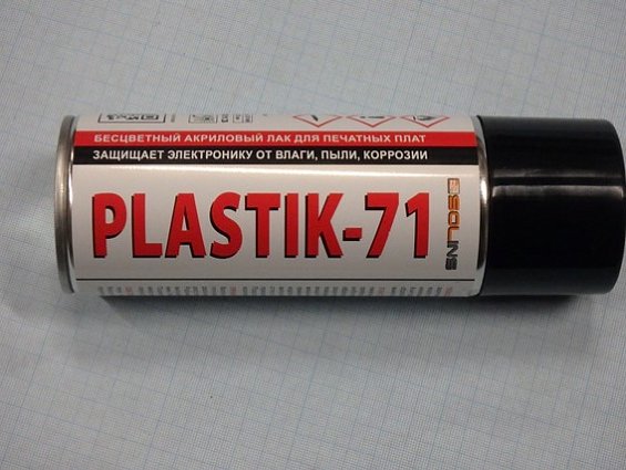 Лак акриловый Solins PLASTIK-71 бесцветный изоляционный для печатных плат