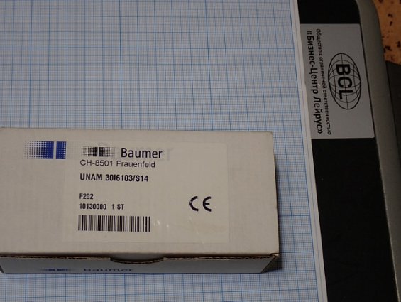 Датчик ультразвуковой Baumer UNAM 30I6103/S14 100...1000mm 4-20mA 0-10V
