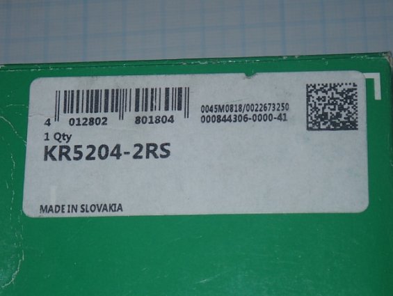 Подшипник INA KR5204-2RS KR5204NPPU MADE IN SLOVAKIA