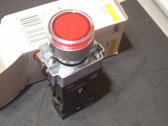 Кнопка управления iEK LAY5-BW3461 BBT50-BW-K04 КРАСНЫЙ ЦВЕТ