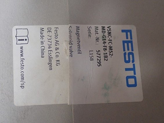 Распределитель FESTO VSNC-FC-M52-MD-G14-F8-1B2 577295 24VDC 3.3W -20...60С