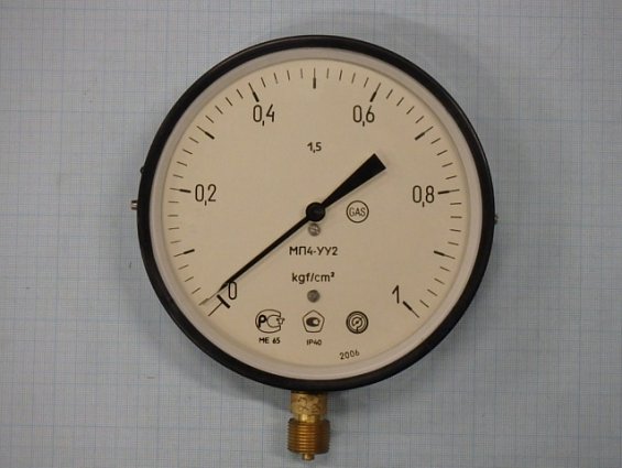 Манометр показывающий МП4-УУ2 0-1кгс/см2 2006г