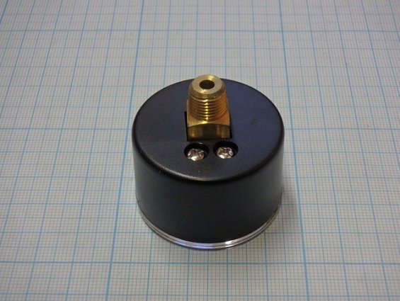 Манометр осевой СAMOZZI 0-2.5атм m043-P02.5 присоединение G1/8 диаметр Ф40мм 0-2.5BAR/PSI38Q IP42