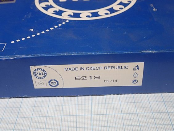 Подшипник ZKL 6219 MADE IN CZECH REPUBLIC вес-2.54кг габаритный размер 200х200х50мм цена товара 343е