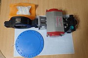 Затвор Bray 40-466-DN80 400300-1100D466+Bray double acting 920830-11350532+ITS100 дисковый