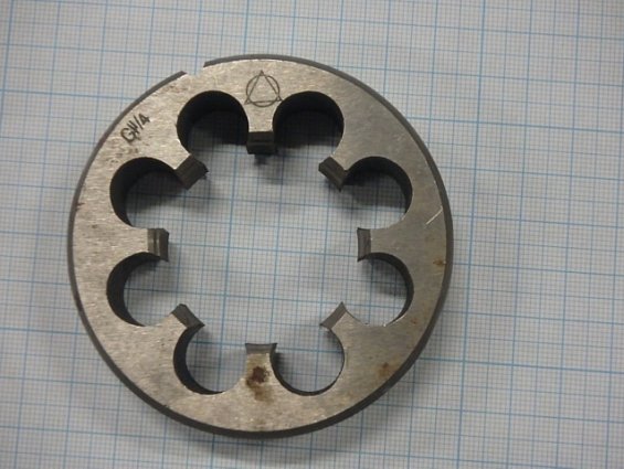 Плашка G11/4 дюймовой размерности ГОСТ9740-71 круглая ручная
