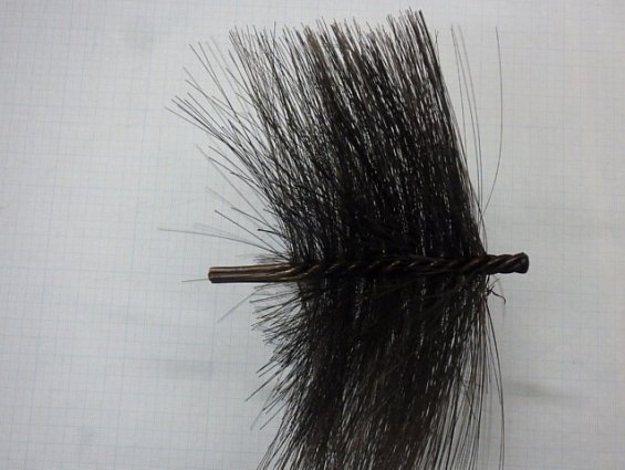 Щетка-ерш стальной Д250х100х165х4.0х0.3мм D250х100х165х4.0х0.3mm диаметр-Ф250мм