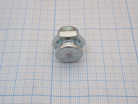 Пресс-масленка плоская М1 G1/4 головка D16mm под ключ 17 сталь оцинкованная VZ-SK-SW 17
