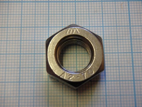 Гайка М12 A2-70 DIN934 ГОСТ5915 ГОСТ5927-70 ISO4032 из нержавеющей стали шестигранная