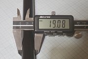 Карбоновый пруток диаметр=Ф19мм длина=1000мм Carbon Fiber Rod RKP-CFR19