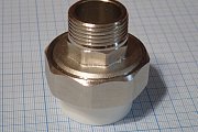 Муфта PRO AQUA PA21014 Ф25х3/4 PP-R полипропиленовая комбинированная разъемная с наружной резьбой ве