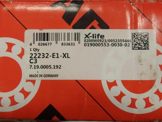 Подшипник FAG 22232-E1-XL C3 X-life MADE IN GERMANY