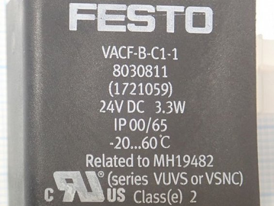 Пневмораспределитель FESTO VUVS-L25-P53C-MD-G14-F8-1C1 575525 две катушки соленоиды =24VDC 3.3W VACF