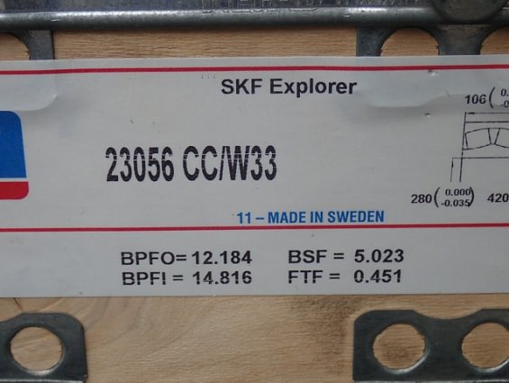 Подшипник SKF Explorer 23056 CC/W33 11-MADE IN SWEDEN