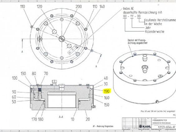 СКРЕБОК KAHL K6454-0815 0190 ABSTREIFER TPE TYP 38 пресса гранулятора сухого жома KAHL PRESSE 39-100