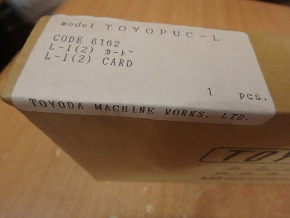 Модуль ввода model toyopuc-L code-6162 L-I(2)-card tp-I385-2 input toyoda machine works