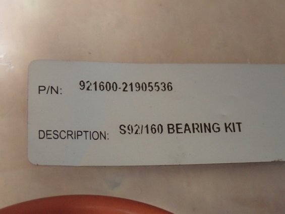 Ремкомплект пневмопривода Bray 921600-21905536 S92/160 Seal & bearing kit